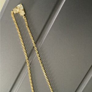 Katy gold heart short pendant necklace